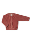 2696 WR | Kinder Cord Baseballjacke - Dunkel Mauve