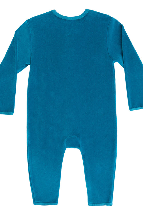 2730 OB |  Baby Long-Sleeve Romper - Ocean Blau