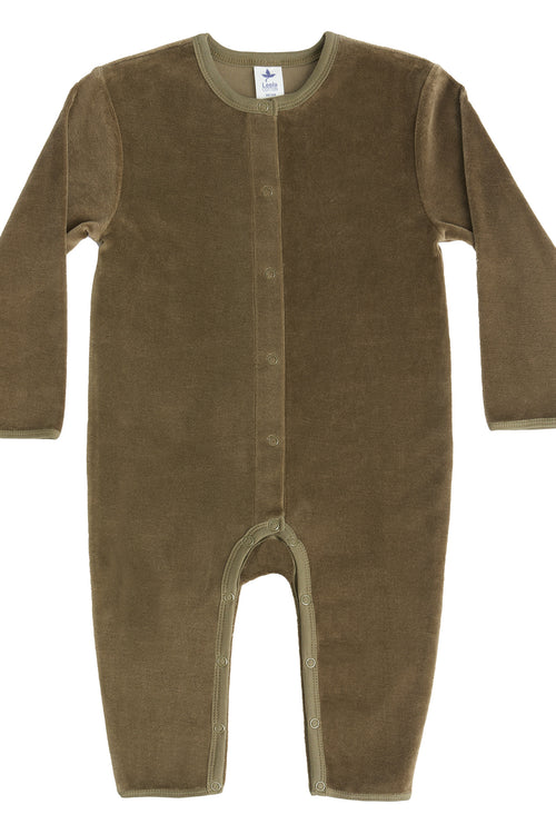 2730 OL |  Baby Long-Sleeve Romper - Olive