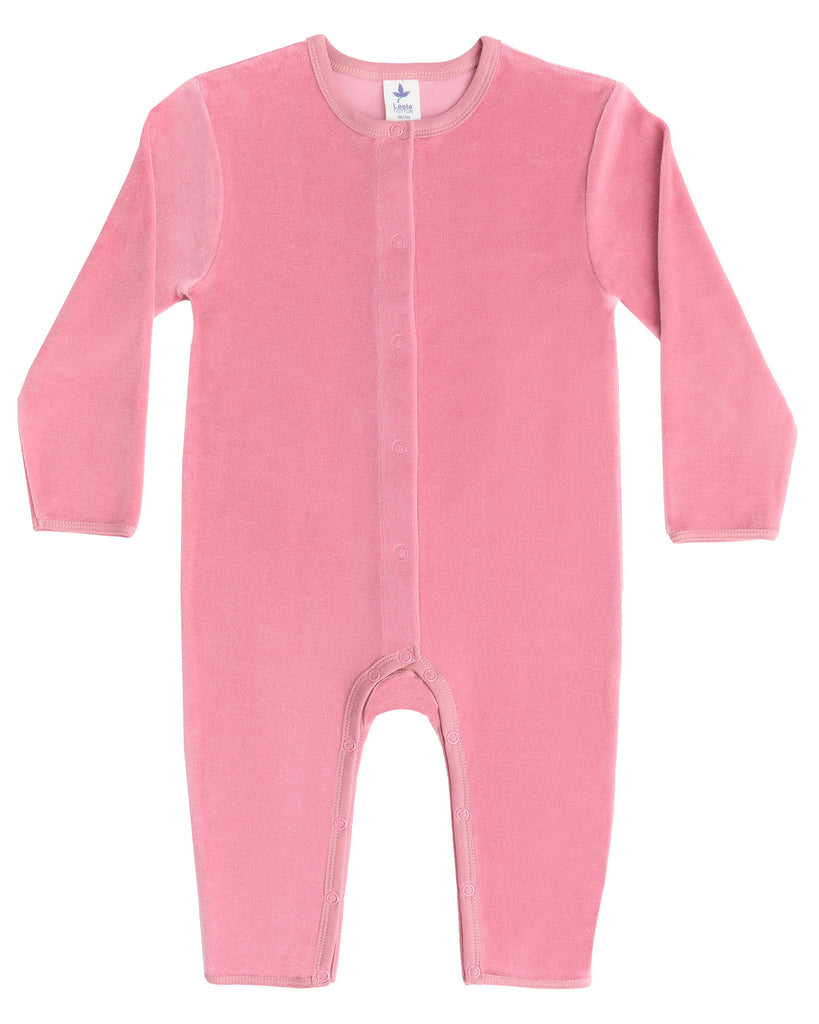 2730 VR |  Baby Long-Sleeve Romper - Rosy