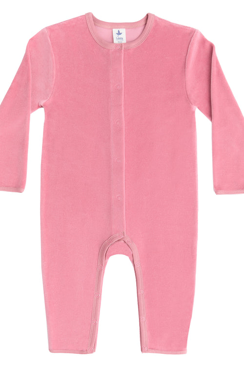 2730 VR |  Baby Long-Sleeve Romper - Rosy