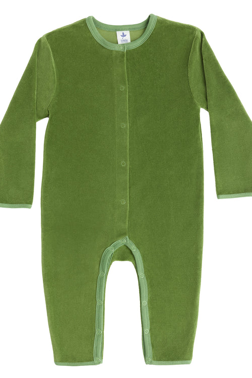 2730 WG |  Baby Long-Sleeve Romper - Forest Green