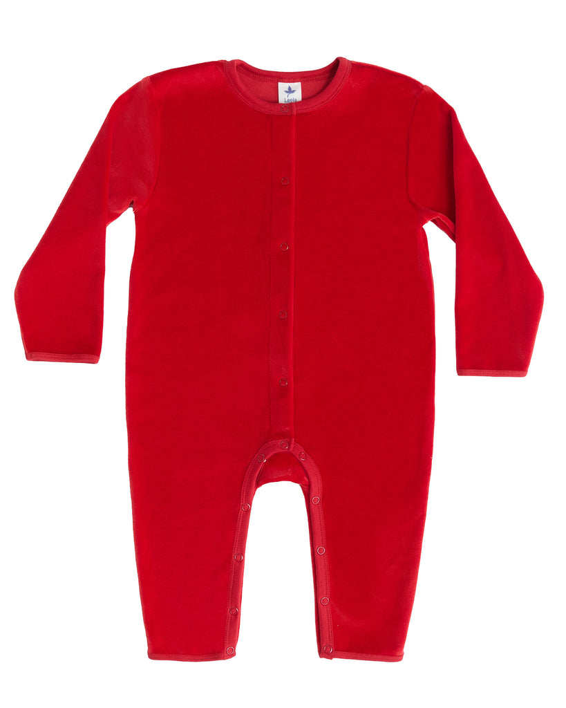 2730 ZR | Baby Long-Sleeve Romper - Brick-Red