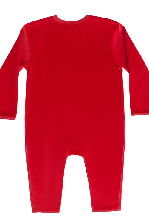 2730 ZR | Baby Long-Sleeve Romper - Brick-Red