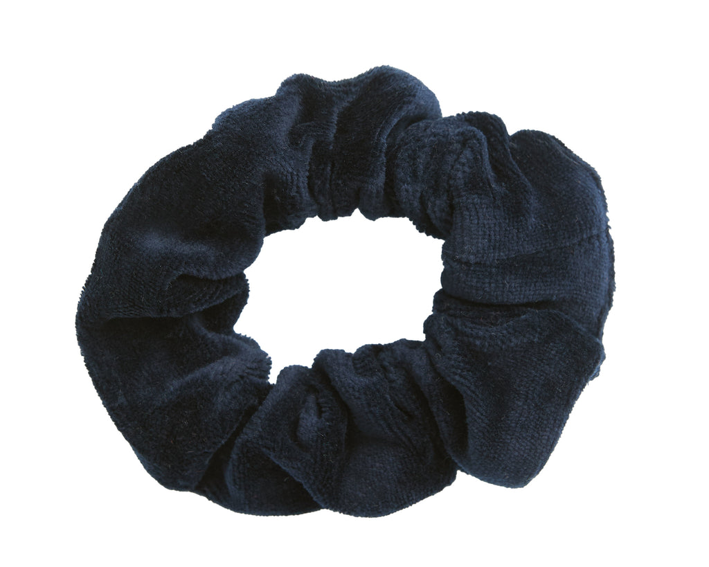 2897 AB |   Velour Scrunchies - Night Blue