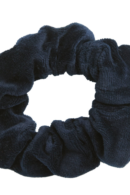 2897 AB |   Velour Scrunchies - Night Blue