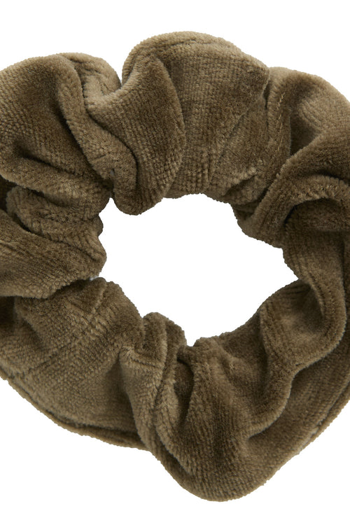 2897 OL |   Velour Scrunchies - Olive