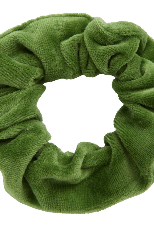 2897 WG |  Velour Scrunchies - Forest Green