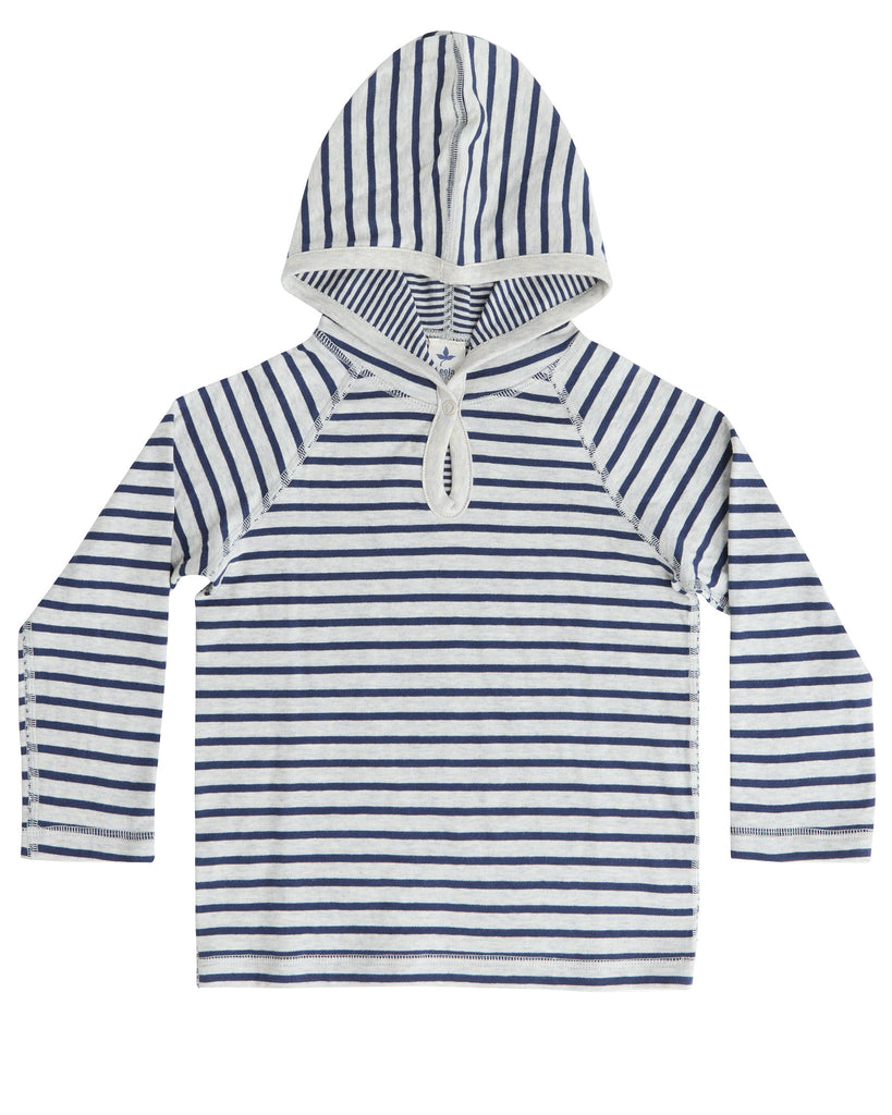 2930 MA | Kids Hoodie - Navy Blue/Beige