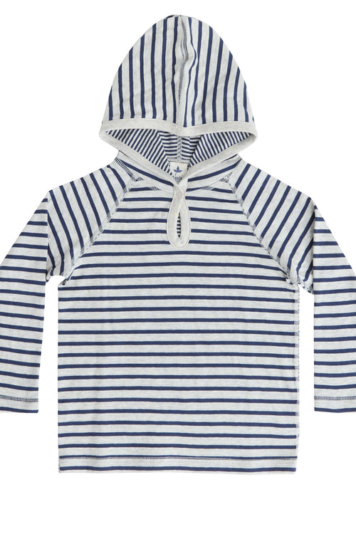 2930 MA | Kids Hoodie - Navy Blue/Beige