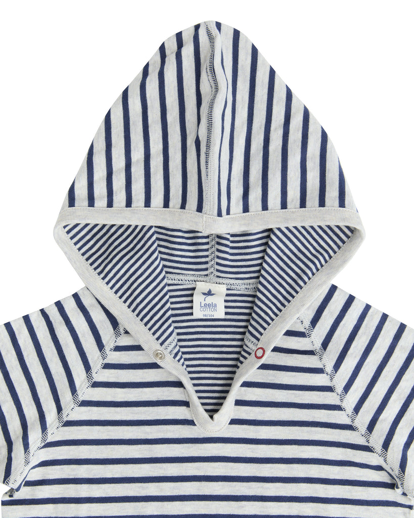 2930 MA | Kids Hoodie - Navy Blue/Beige