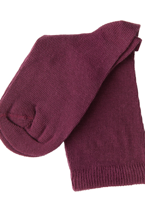 3323 | Kinder Socken - Bordeaux (6er Pack)