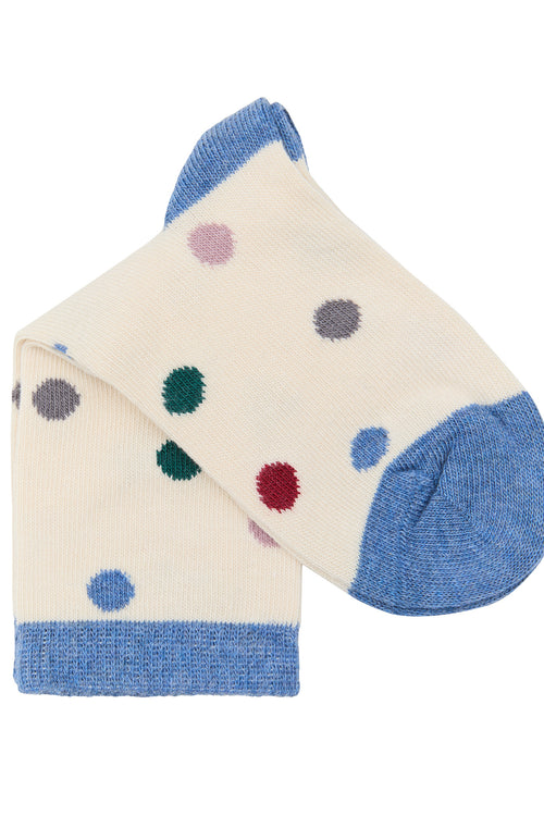 3324 | Kinder Socken - Jeans-melange/natur/berry/kirschrot (6 Paar)