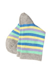 3330 | Kinder Socken - Kiwi/Lavendel/Lime/Aquamarin