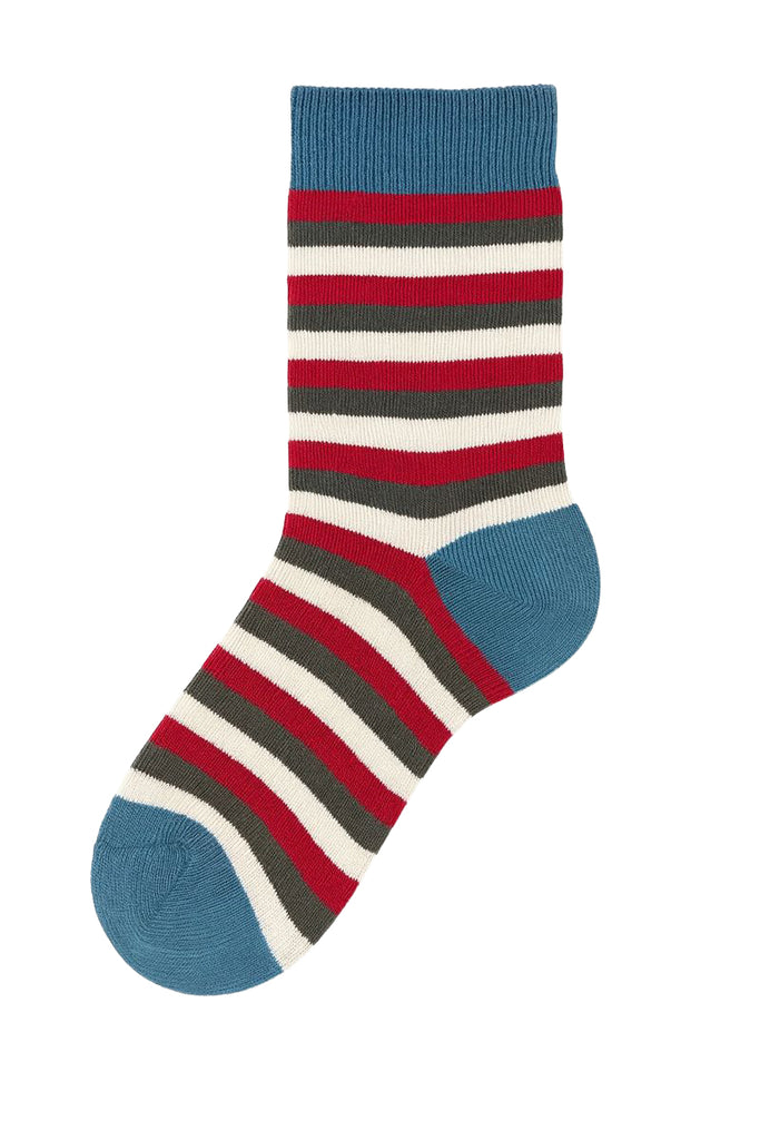 3313 | Kids Socks - Dove Blue / Rio Red / Thyme / Natura