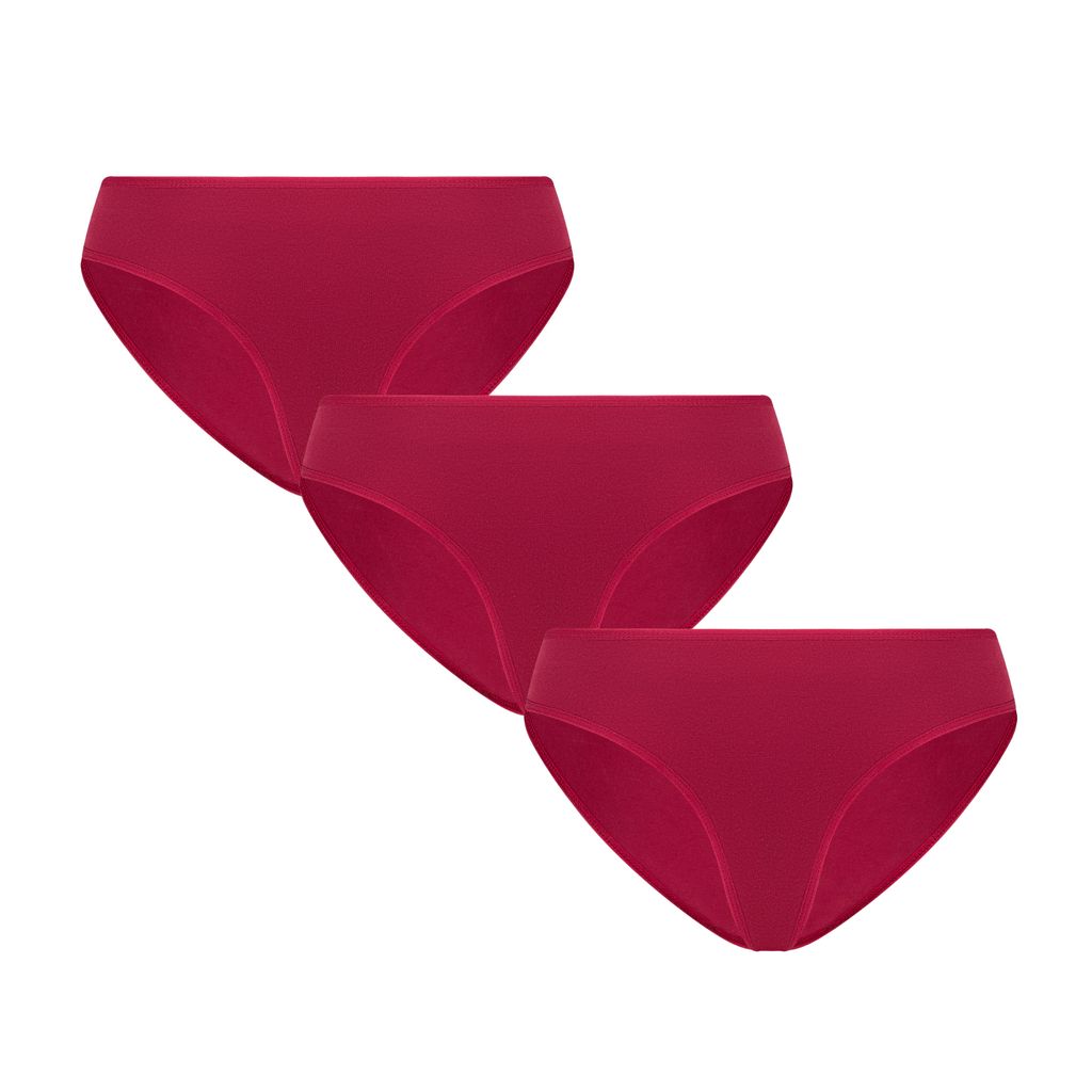 3P1151-69 | Damen Slip Klassisch - Rosarot 3er Pack