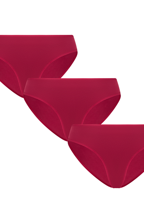 3P1151-69 | Damen Slip Klassisch - Rosarot 3er Pack