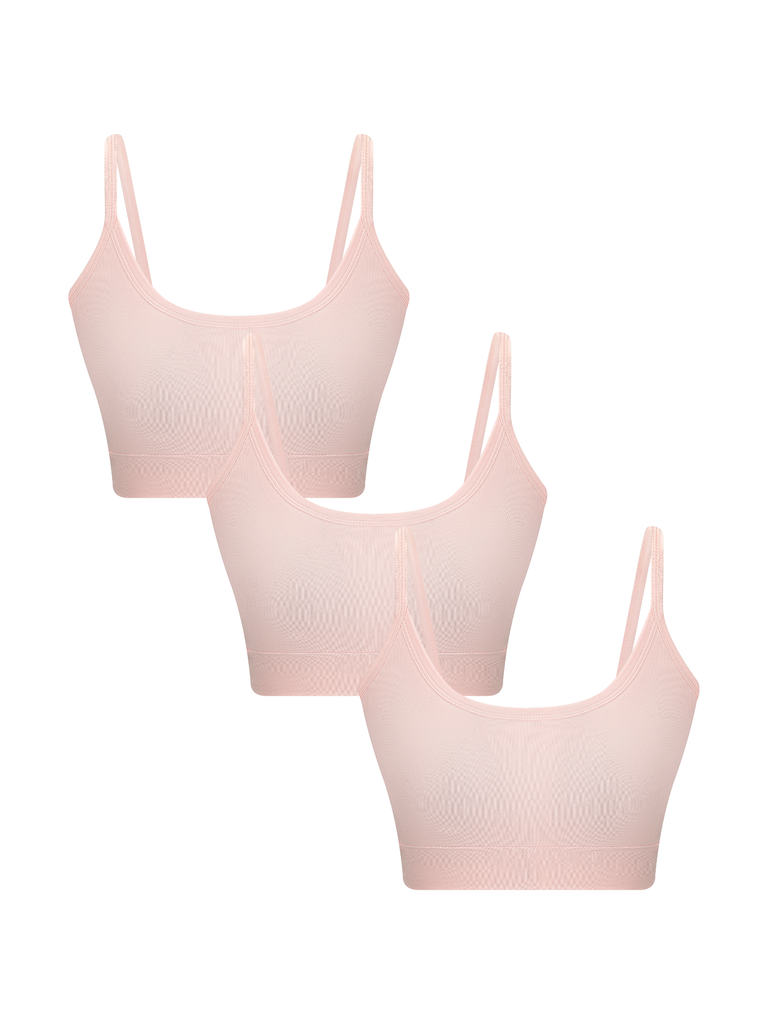 3P1511-036 | Damen Bustier - Rosenquarz 3er Pack