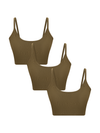 3P1511-041 | Damen Bustier - Oliv 3er Pack