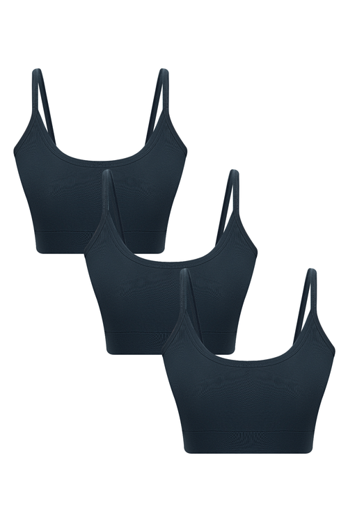 3P1511-048 | Damen Bustier - Navy 3er Pack