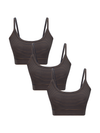3P1511-055 | Damen Bustier - Indigo-Ingwer 3er Pack