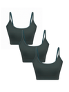 3P1511-064 | Damen Bustier - Tanne/Tabasco 3er Pack