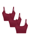 3P1511-079 | Damen Bustier - Tibetrot 3er Pack