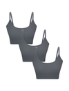 3P1511-68 | Damen Bustier - Dunklerschiefer 3er Pack