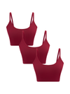 3P1511-69 | Damen Bustier - Rosarot 3er Pack