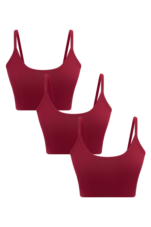 3P1511-69 | Damen Bustier - Rosarot 3er Pack