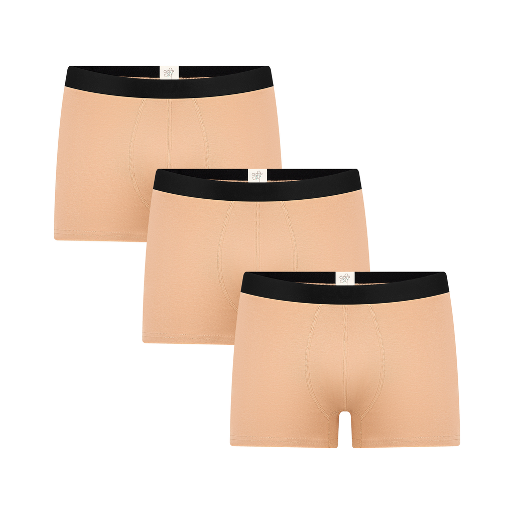 3P2121-121 | Herren Trunkshorts - Braungrau 3er Pack