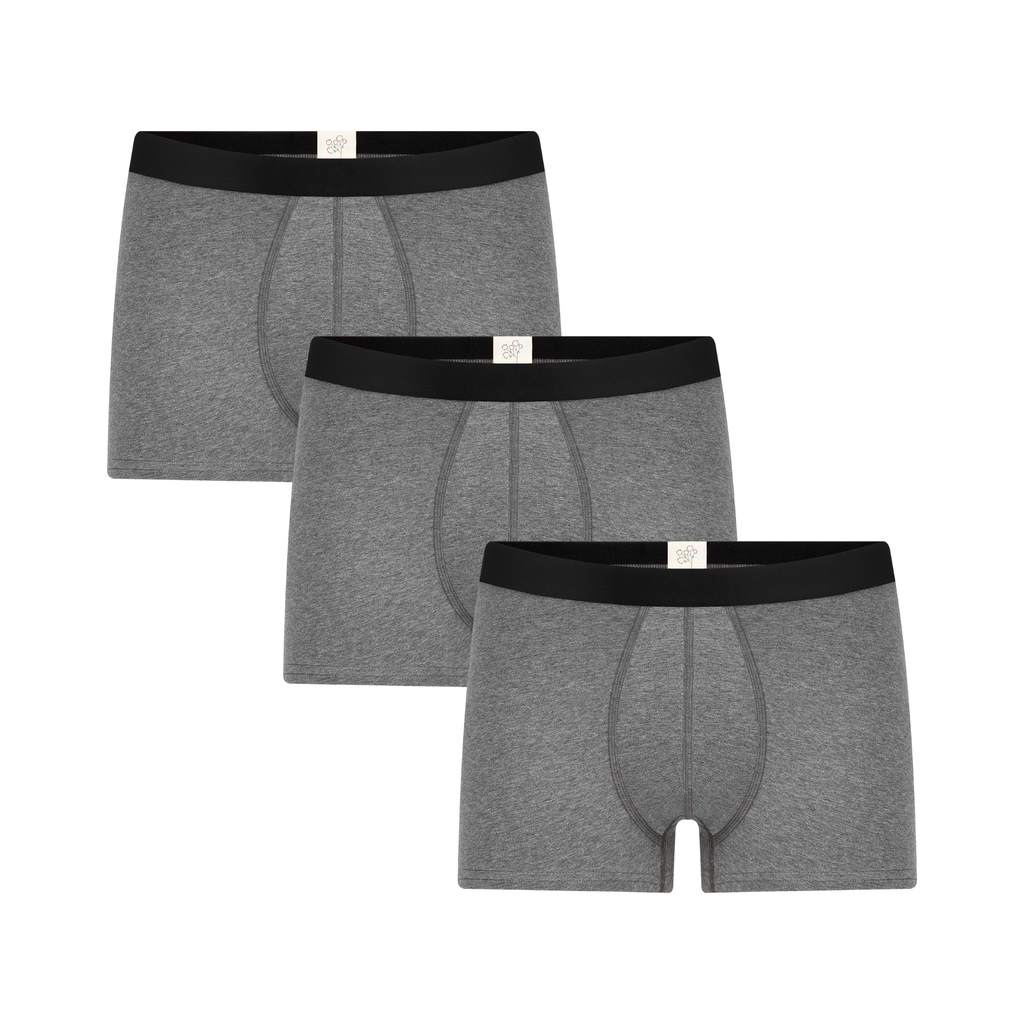 3P2121-16 | Herren Trunkshorts - Anthrazit-Melange 3er Pack