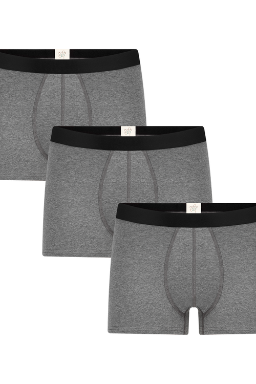 3P2121-16 | Herren Trunkshorts - Anthrazit-Melange 3er Pack