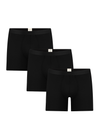 3P2123-021 | Herren Long Trunkshorts - Schwarz (3er Pack)
