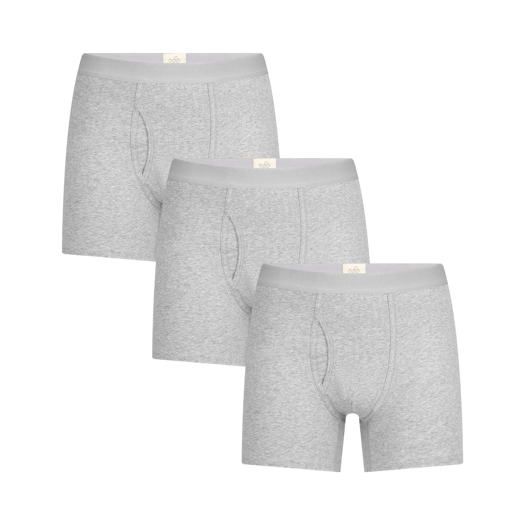 3P2131-05 | Herren Boxershorts - Grau-Melange 3er Pack