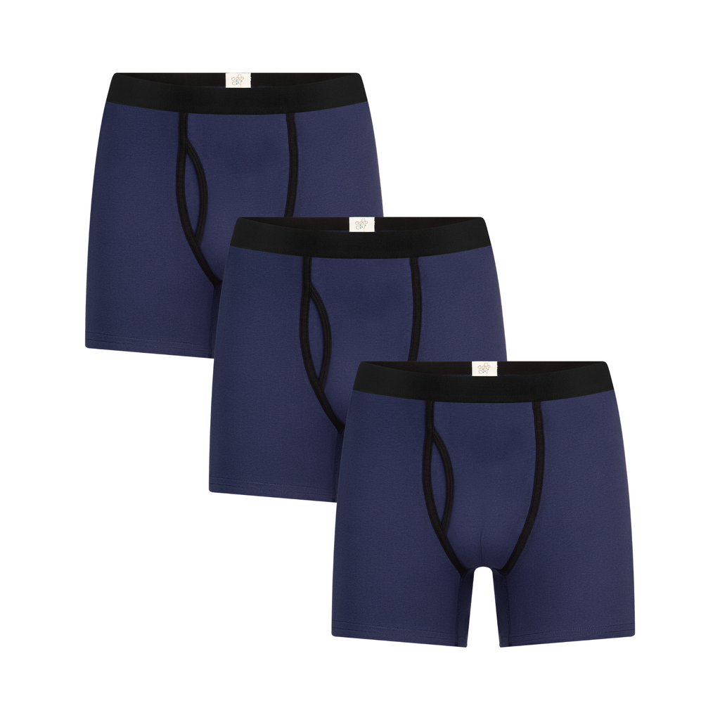 3P2131-08 | Herren Boxershorts - Dunkelblau 3er Pack
