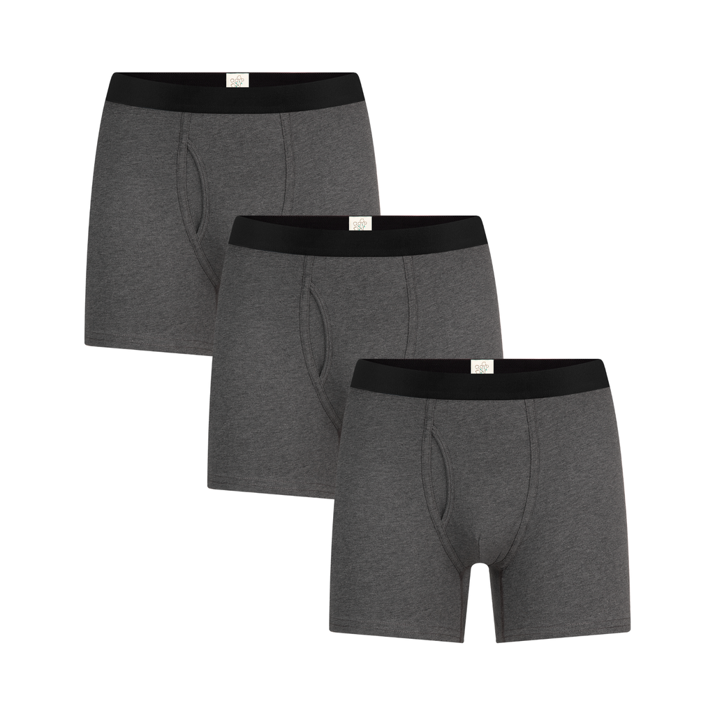 3P2131-13 | Herren Boxershorts - Anthrazit-Melange 3er Pack