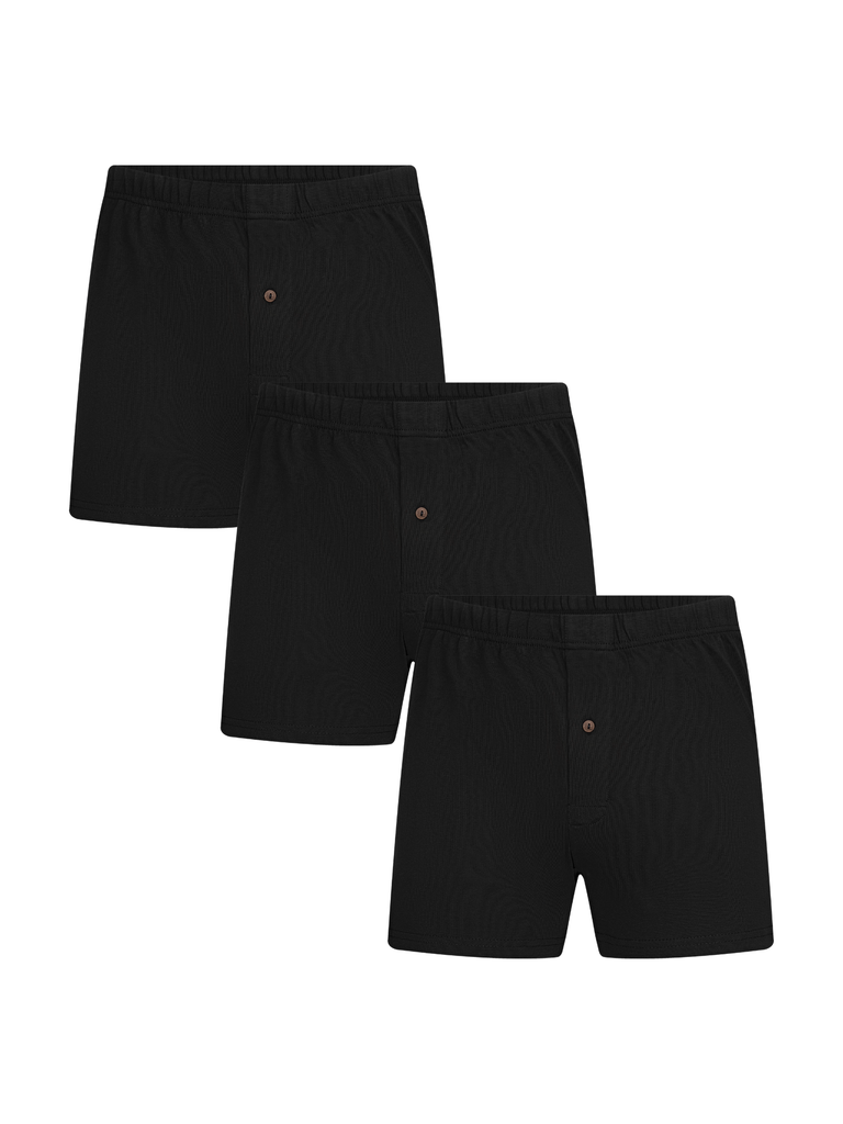 3P2134-021 | Herren Boxershorts - Schwarz 3er Pack