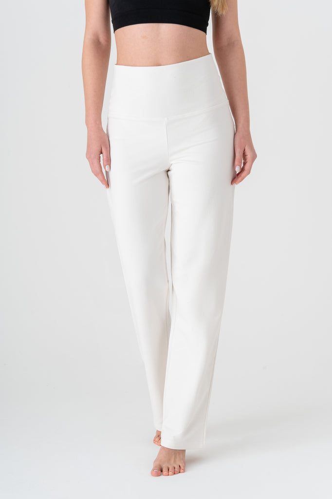 4070N | Women Yoga Pant Straight Leg - Off-White