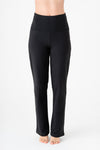 4070S | Damen Yogahose gerades Bein - Schwarz