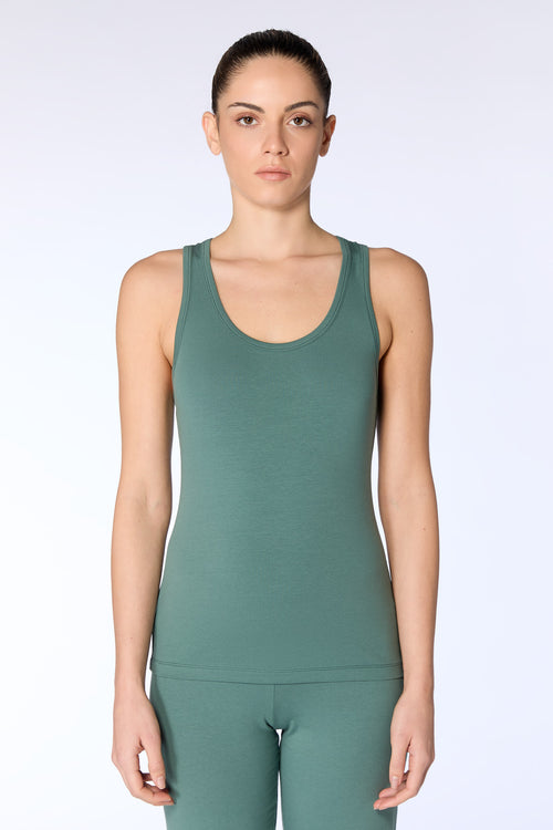 4414-100 | Damen Racerback Top - Grünblau
