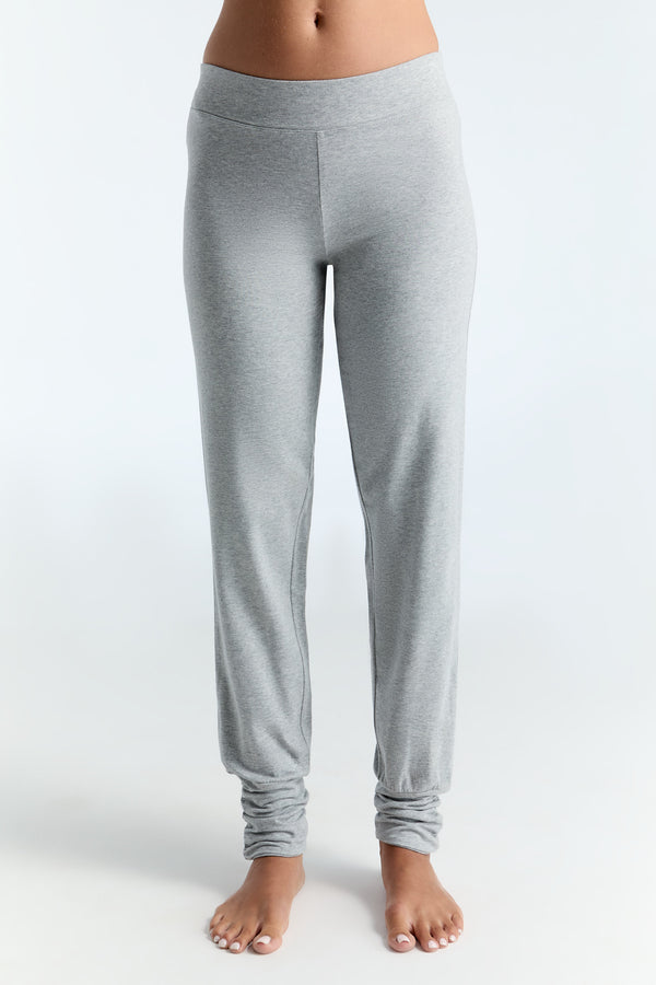 4415G | Women Yoga Pant stretch - Light Grey