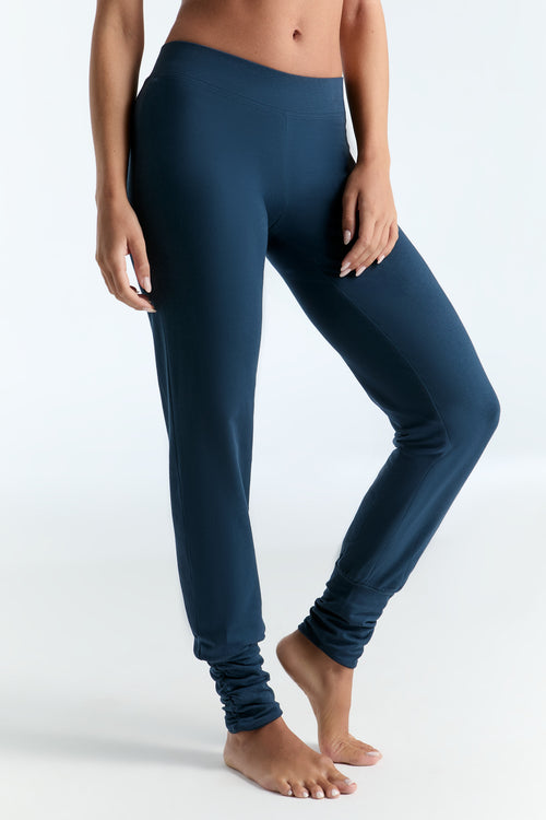 4415NV | Damen Yogahose stretch - Navy