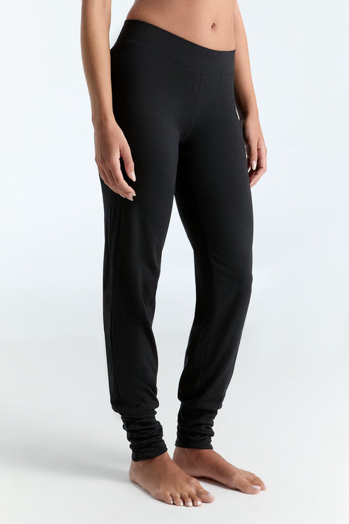 4415S | Damen Yogahose stretch - Schwarz