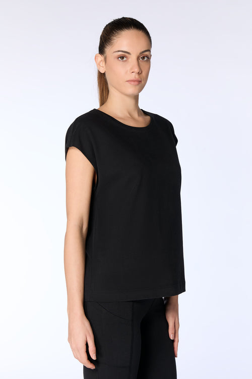 4416-021 | Damen Oversize Shirt - Schwarz