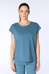 4416-123 | Damen Oversize Shirt - Alpengrau