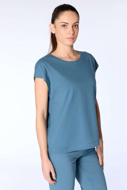 4416-123 | Damen Oversize Shirt - Alpengrau