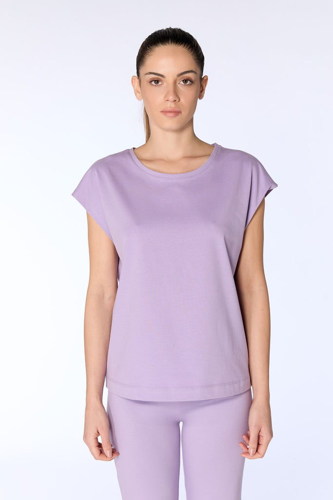 4416-134 | Damen Oversize Shirt - Viola