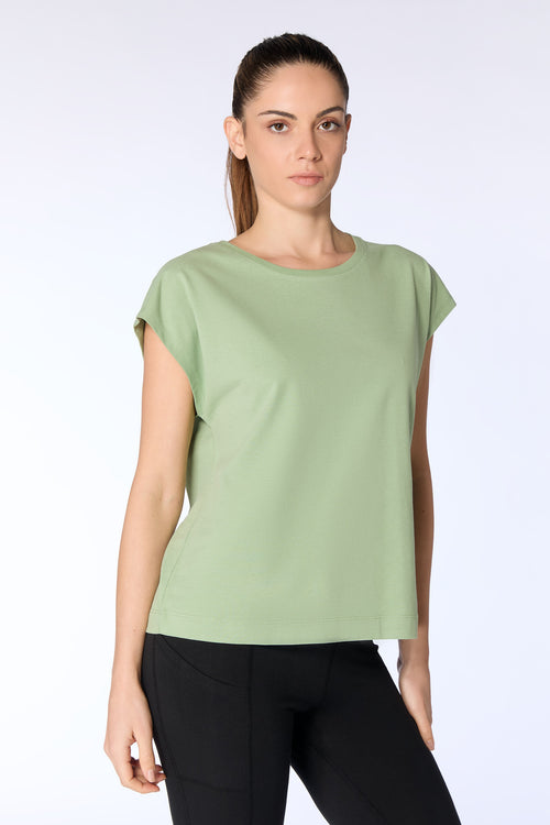 4416-136 | Damen Oversize Shirt - Basilikum