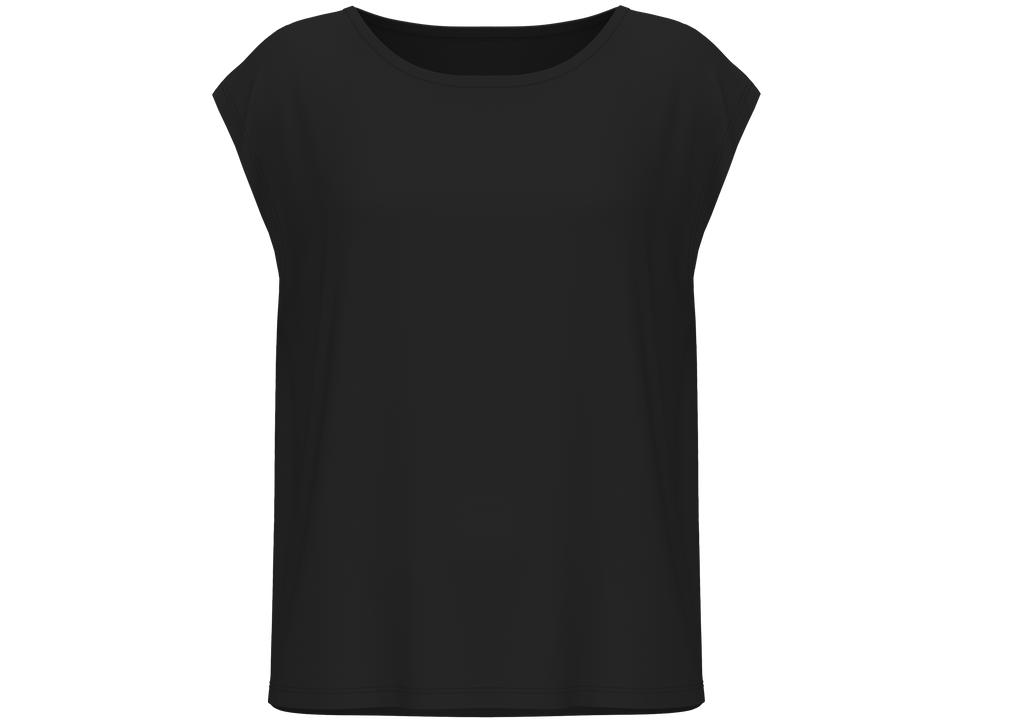 4416-021 | Damen Oversize Shirt - Schwarz